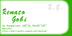 renato gobi business card